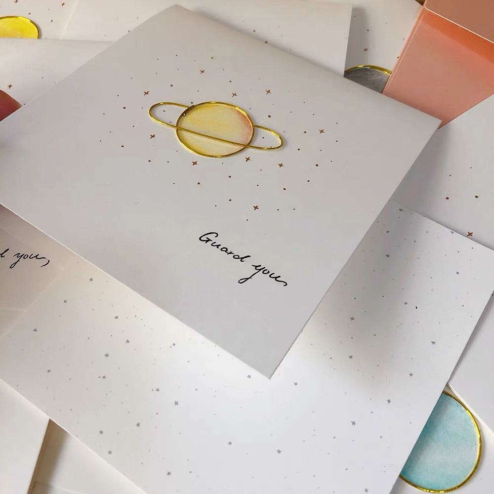 Planet Serie Greeting Card