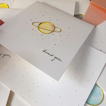 Planet Serie Greeting Card