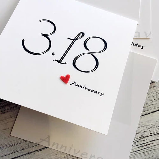 Custom Date and Age Greeting Card