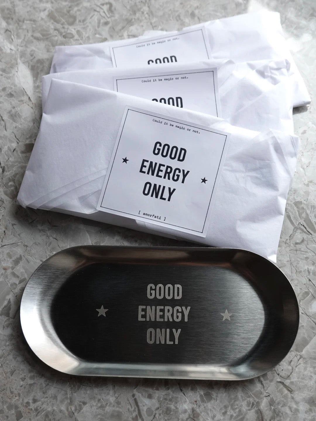 Good Energy Only Stainless Steel Tray